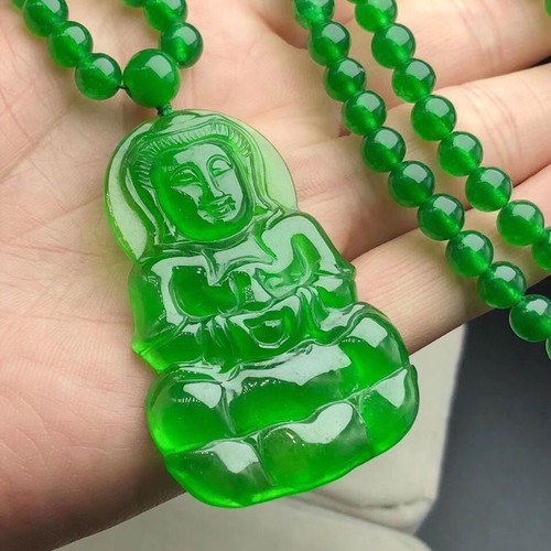 Collana con ciondolo guanyin - collana,