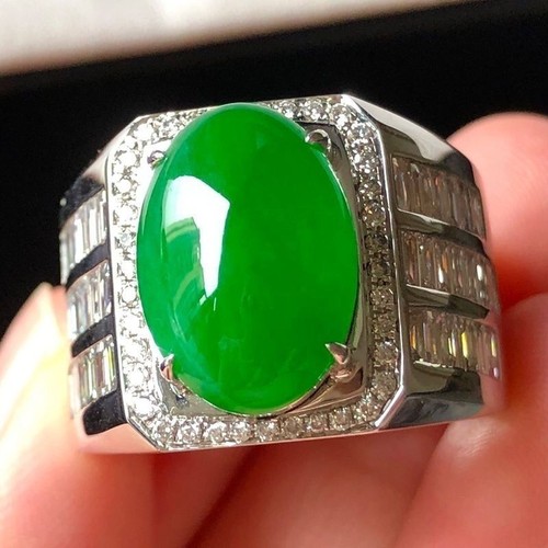 Anello uomo myanmar giada tipo - anello,